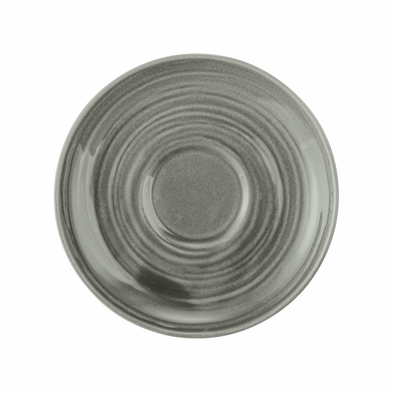 Terra, Teeuntertasse mit Relief ø 133 mm perlgrau